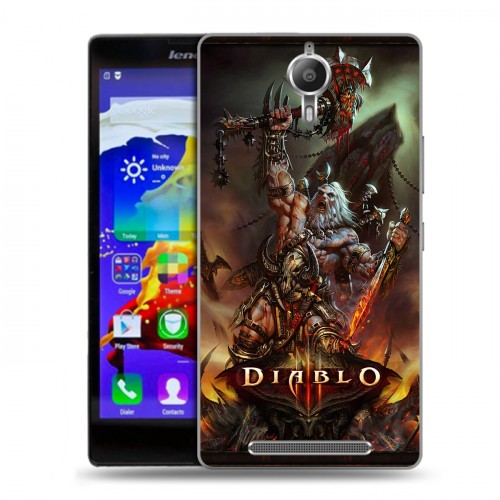 Дизайнерский пластиковый чехол для Lenovo P90 Diablo