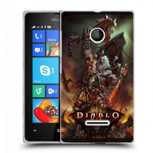 Дизайнерский пластиковый чехол для Microsoft Lumia 435 Diablo