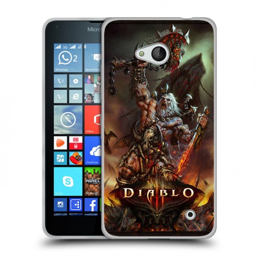 Дизайнерский пластиковый чехол для Microsoft Lumia 640 Diablo