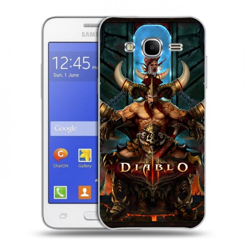 Дизайнерский пластиковый чехол для Samsung Galaxy J7 Diablo