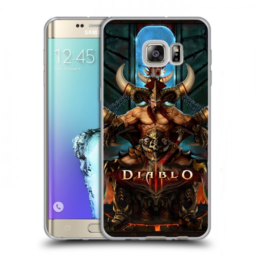 Дизайнерский пластиковый чехол для Samsung Galaxy S6 Edge Plus Diablo
