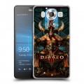 Дизайнерский пластиковый чехол для Microsoft Lumia 950 Diablo