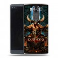 Дизайнерский пластиковый чехол для LG V10 Diablo