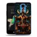 Дизайнерский пластиковый чехол для LG K4 Diablo