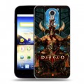 Дизайнерский пластиковый чехол для ZTE Blade A510 Diablo