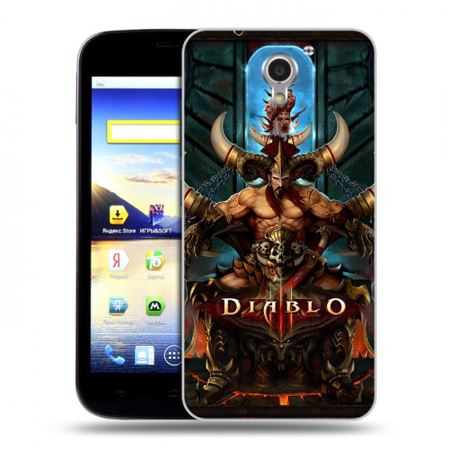 Дизайнерский пластиковый чехол для ZTE Blade A510 Diablo