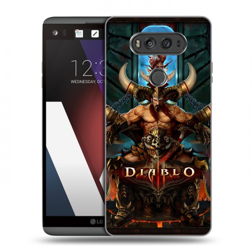 Дизайнерский пластиковый чехол для LG V20 Diablo