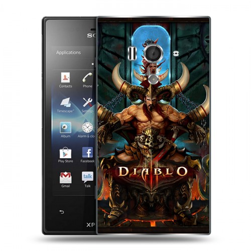 Дизайнерский пластиковый чехол для Sony Xperia acro S Diablo