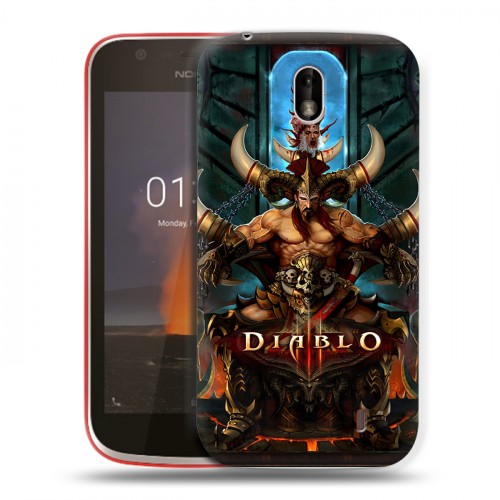 Дизайнерский пластиковый чехол для Nokia 1 Diablo