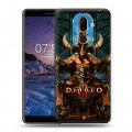 Дизайнерский пластиковый чехол для Nokia 7 Plus Diablo