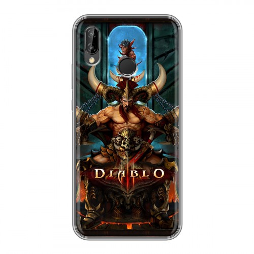 Дизайнерский силиконовый чехол для Huawei P20 Lite Diablo