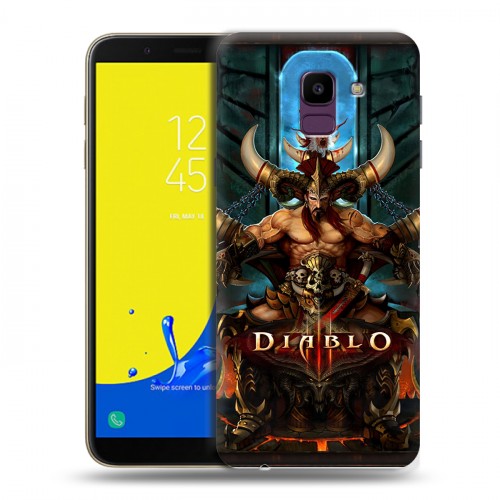 Дизайнерский пластиковый чехол для Samsung Galaxy J6 Diablo