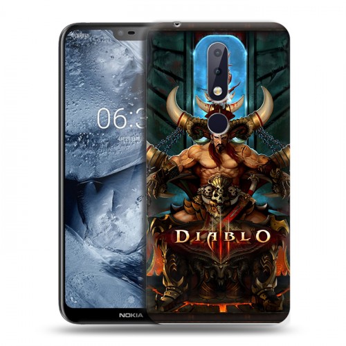 Дизайнерский силиконовый чехол для Nokia 6.1 Plus Diablo