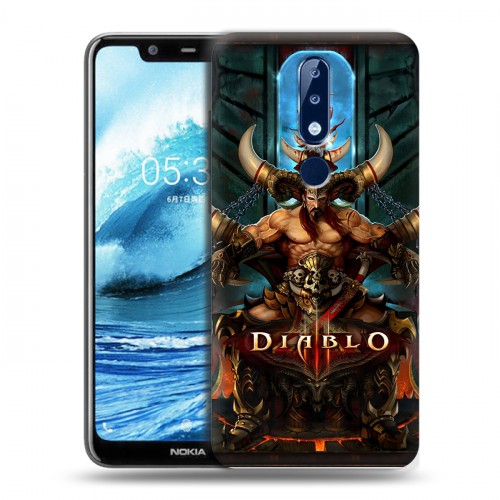 Дизайнерский пластиковый чехол для Nokia 5.1 Plus Diablo