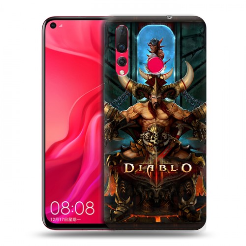 Дизайнерский пластиковый чехол для Huawei Nova 4 Diablo