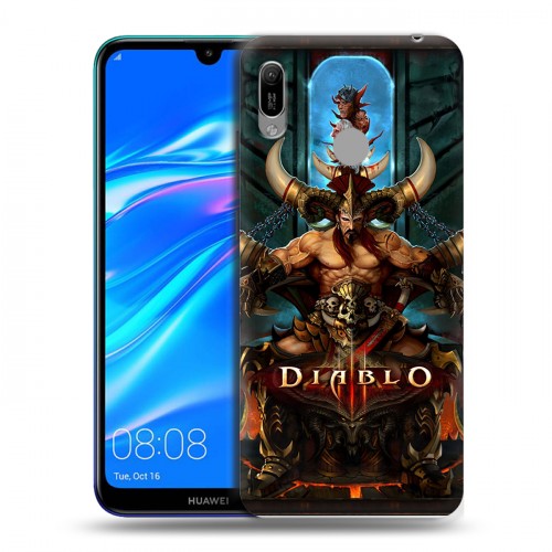 Дизайнерский пластиковый чехол для Huawei Y6 (2019) Diablo