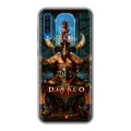 Дизайнерский силиконовый с усиленными углами чехол для Samsung Galaxy A50 Diablo