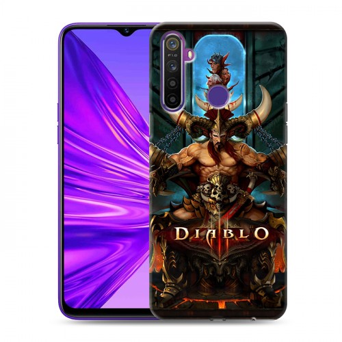 Дизайнерский силиконовый чехол для Realme 5 Diablo