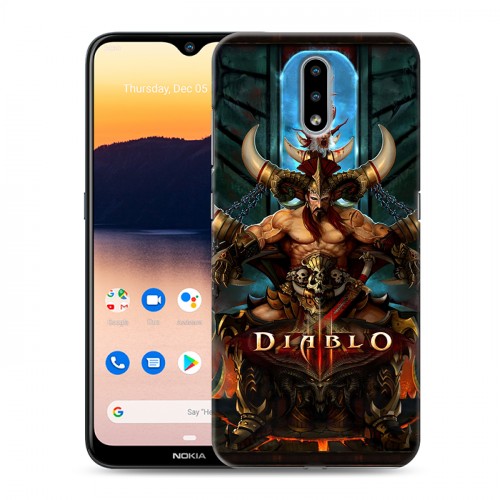 Дизайнерский пластиковый чехол для Nokia 2.3 Diablo