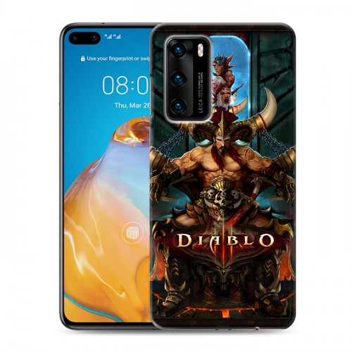 Дизайнерский силиконовый с усиленными углами чехол для Huawei P40 Diablo