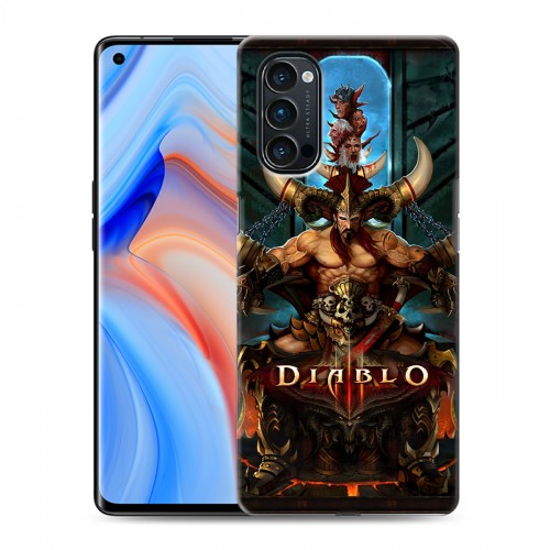 Дизайнерский пластиковый чехол для OPPO Reno4 Pro Diablo