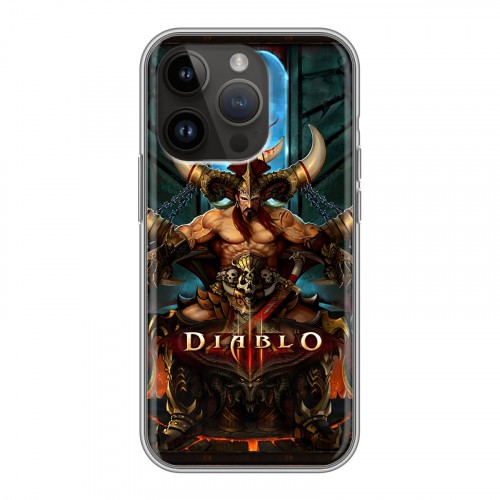 Дизайнерский силиконовый чехол для Iphone 14 Pro Diablo