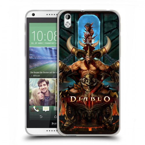 Дизайнерский пластиковый чехол для HTC Desire 816 Diablo