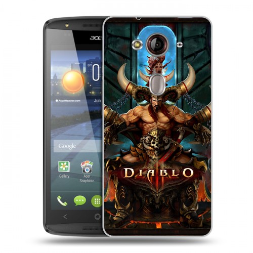 Дизайнерский пластиковый чехол для Acer Liquid E3 Diablo