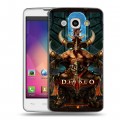 Дизайнерский пластиковый чехол для LG L60 Diablo