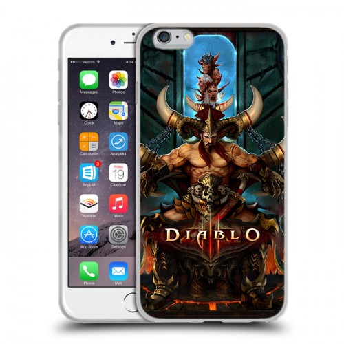 Дизайнерский силиконовый чехол для Iphone 6 Plus/6s Plus Diablo