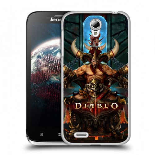 Дизайнерский пластиковый чехол для Lenovo A859 Ideaphone Diablo