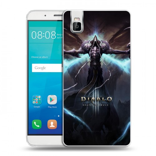 Дизайнерский пластиковый чехол для Huawei ShotX Diablo