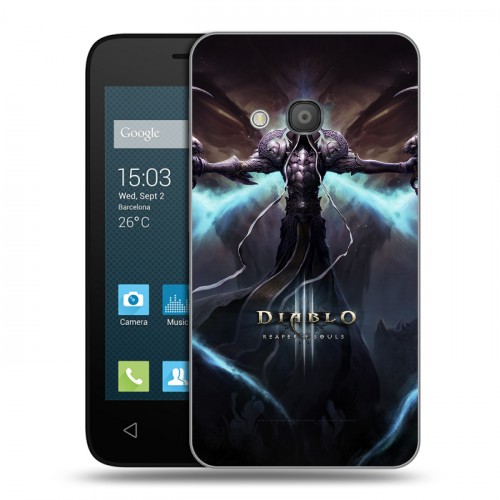 Дизайнерский силиконовый чехол для Alcatel One Touch Pixi 4 (4) Diablo