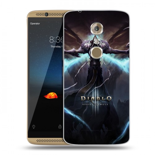 Дизайнерский пластиковый чехол для ZTE Axon 7 Diablo