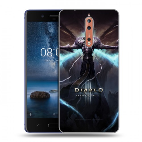 Дизайнерский пластиковый чехол для Nokia 8 Diablo