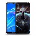 Дизайнерский пластиковый чехол для Huawei Y6 (2019) Diablo