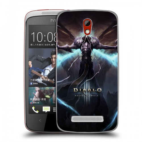 Дизайнерский пластиковый чехол для HTC Desire 500 Diablo