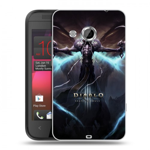 Дизайнерский пластиковый чехол для HTC Desire 200 Diablo