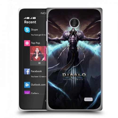 Дизайнерский пластиковый чехол для Nokia X Diablo