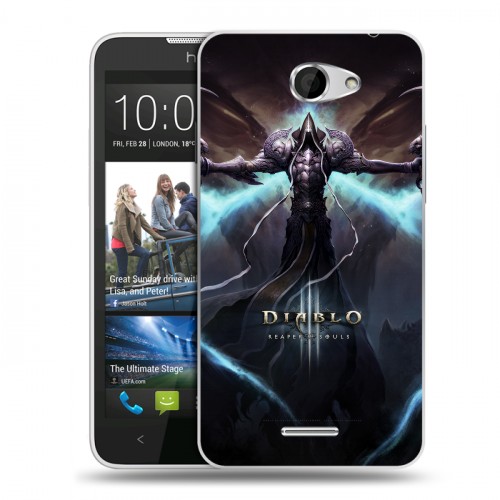 Дизайнерский пластиковый чехол для HTC Desire 516 Diablo