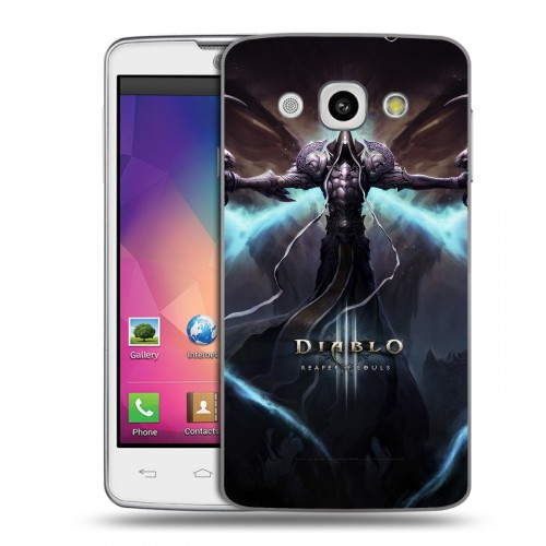 Дизайнерский пластиковый чехол для LG L60 Diablo