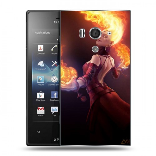 Дизайнерский пластиковый чехол для Sony Xperia acro S Dota 2