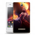 Дизайнерский пластиковый чехол для Sony Xperia E Dota 2