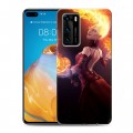 Дизайнерский силиконовый с усиленными углами чехол для Huawei P40 Dota 2