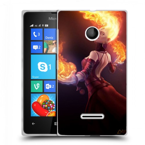 Дизайнерский пластиковый чехол для Microsoft Lumia 435 Dota 2