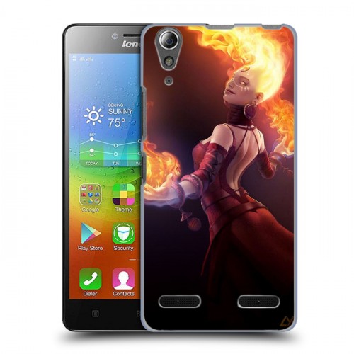 Дизайнерский пластиковый чехол для Lenovo A6000 Dota 2