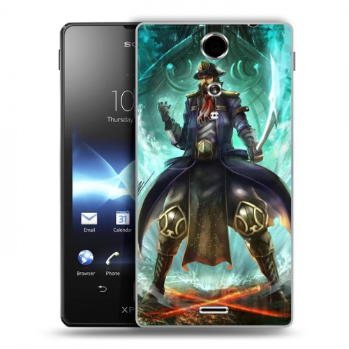 Дизайнерский пластиковый чехол для Sony Xperia TX Dota 2