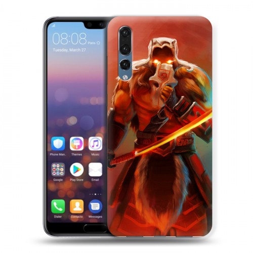 Дизайнерский силиконовый с усиленными углами чехол для Huawei P20 Pro Dota 2