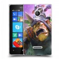 Дизайнерский пластиковый чехол для Microsoft Lumia 435 Dota 2