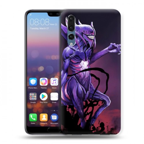 Дизайнерский силиконовый с усиленными углами чехол для Huawei P20 Pro Dota 2